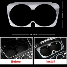 Автомобильный Сталь консоль чашки стеклянный блок держатель Накладка для Mercedes Benz класса GLC X205 W213 W205