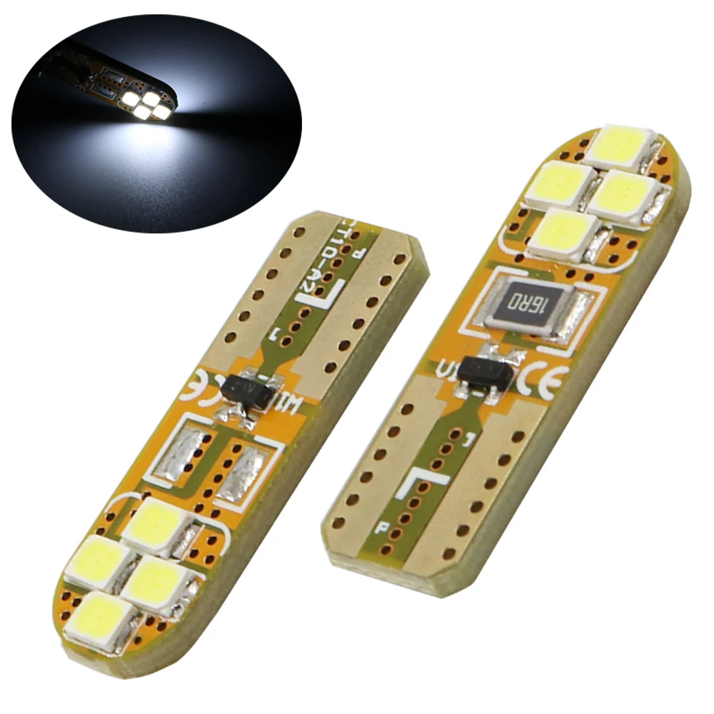 YSY 500 шт. T10 168 194 501 w5w 8smd 2835 Светодиодная CAN-шина без ошибок для автомобильного