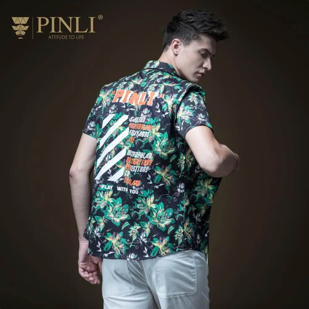 

Camisa Social Blusas Product Made The New Summer Printed Beach Leisure Men's Cultivate Morality Short Sleeve Shirt B192513525