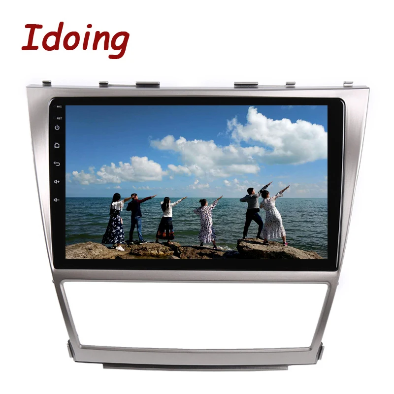 Cheap Idoing 10.2"Car Android8.0 Radio Multimedia Player Fit Toyota Camry2006-2011 4G+64G 8Core 2.5D IPS Screen GPS Navigation Glonass 4
