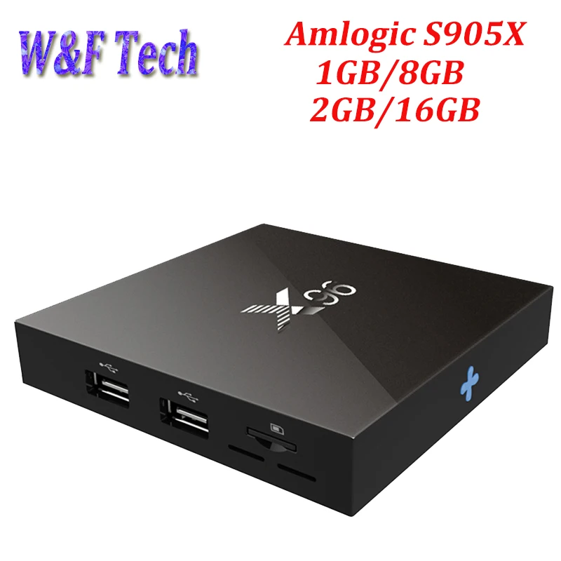 5pcs X96 S905X 64bits Android 6.0 TV BOX X96 1GB+8GB Cortex A53 Quad Core 2.4G wifi 4K Marshmallow