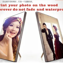 Напечатайте свою свадебную фотографию на дереве, храните на всегда, художественный декор, Держите на ever 30,5X40,6 см