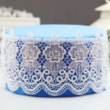 Силиконовые формы, коврики силиконовые для изготовления съедобных кружев, кружевной силиконовый коврик, инструменты для украшения торта, свадебная форма для вырезания, пекарня