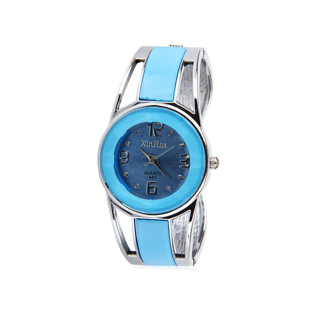 

Fashion Bracelet Style Quartz Stainless Steel Analog Luxurious Wrist Watch With Round Dial For Cheap Creative Valentine GIFTS