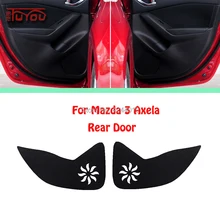 Для Mazda 3 Axela Автомобильная Внутренняя крышка двери Защита от царапин декоративные накладки автомобиля стикер 4 шт
