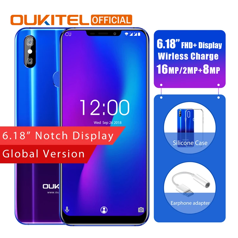 OUKITEL U23 6.18" Notch Display Android 8.1 Mobile Phone