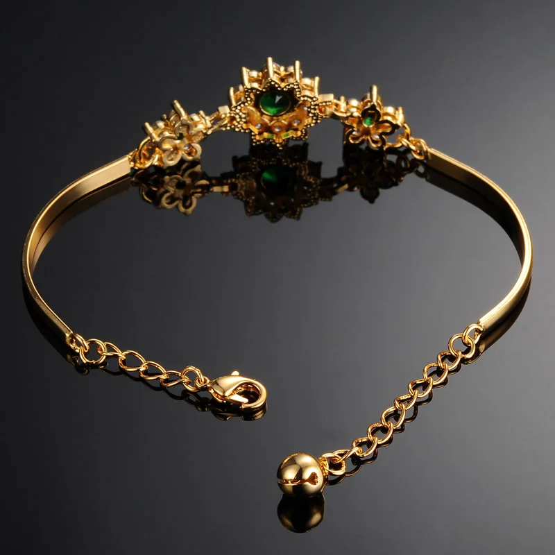 Günstig 2019 luxus 18 K Gold Armbänder für Frauen Mode Armband Zubehör Kristall Charme Hochzeit Schmuck Geburtstag Geschenke