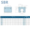 SBR10UU SBR12UU SBR16UU SBR20UU SBR25UU SBR30UU linear Ball Bearing Block open type  CNC Router SBR linear guide ► Photo 2/3