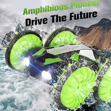 Пульт дистанционного управления автомобильный LH-C013 2,4 ГГц 4WD водонепроницаемый двухсторонний амфибия RC трюк 360 Вращение Samochod Zdalnie Sterowany MAR21