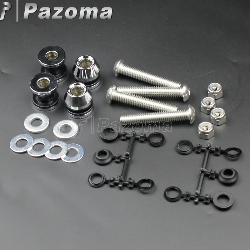 Chrome Motorbikes Sissy Bar Docking Point Hardware Mounting Kit for Harley Dyna FXDWG 06 08 Dyna