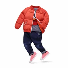 Children Boys Winter Cotton Coat New 2017 Winter Warm Thick Boys Jacket Outerwear Children’s Mandarin Collar Clothes Outerwears
