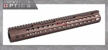 

Vector Optics GEN III Rifle 15 inch Free Float 223 KeyMod Tactical Handguard Gun Picatinny Rail Mount Burnt Bronze FDE Color