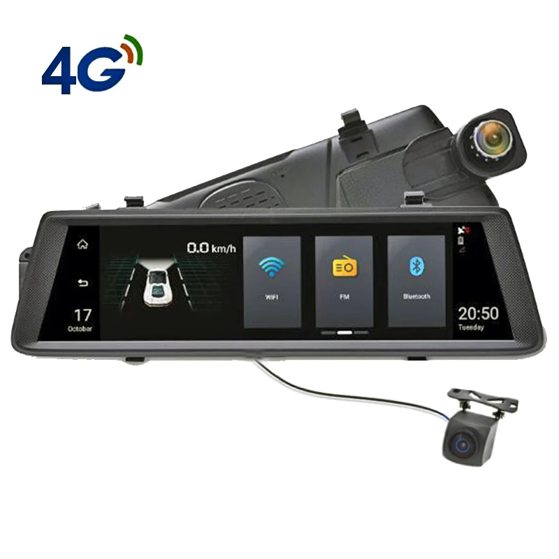 Aliexpress.com : Buy 10" 4G dashcam Android mirror dvr GPS ...