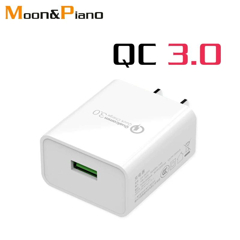 

QC3.0 5V3A USB Type Charger Adapter 3C Certification High Quality Fast Charging For Mobile phone Smartphone Travel in China