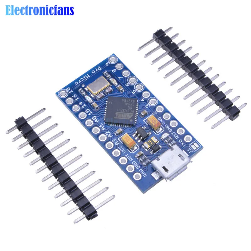 Плата Micro USB ATmega32U4 Pro 3 В 8 МГц модуль платы для Arduino/Leonardo ATMega 32U4 контроллер замена