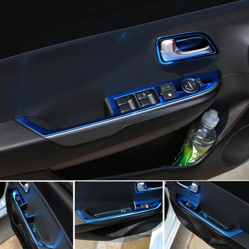 Tonlinker чехол стикер для KIA K2 RIO 2011 16 Стайлинг автомобиля 4 шт. нержавеющая сталь