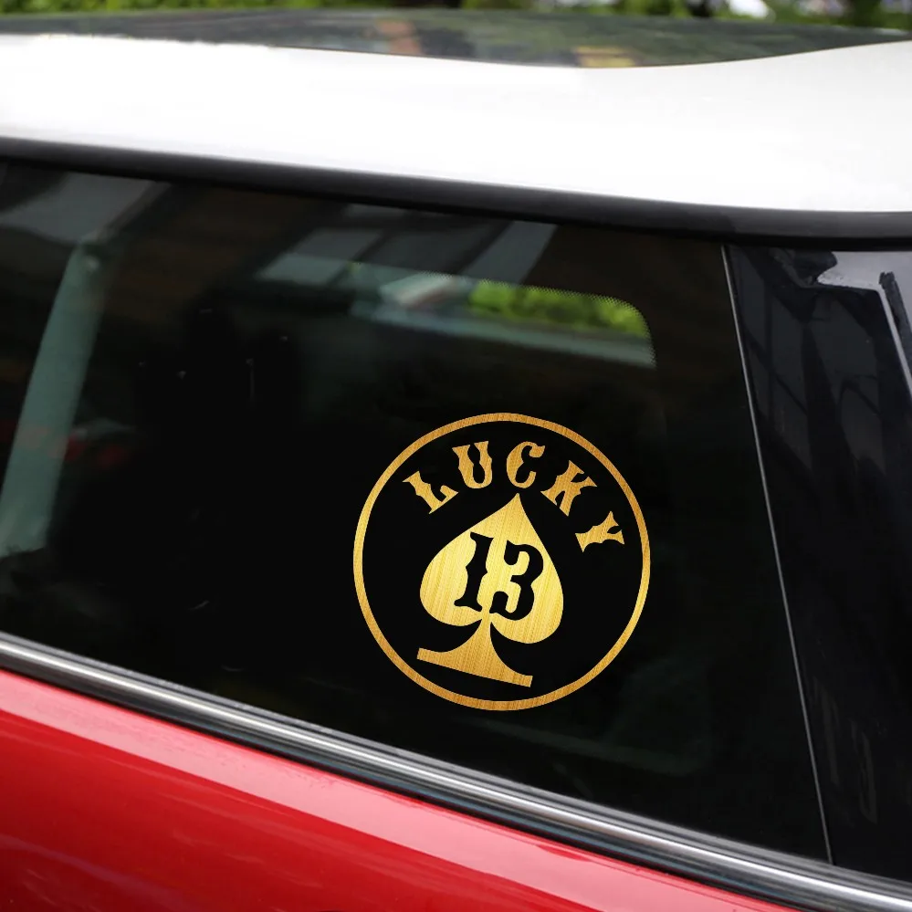 Наклейки для автомобиля LUCKY NUMBER 13 автомобильные аксессуары мотоциклов виниловые