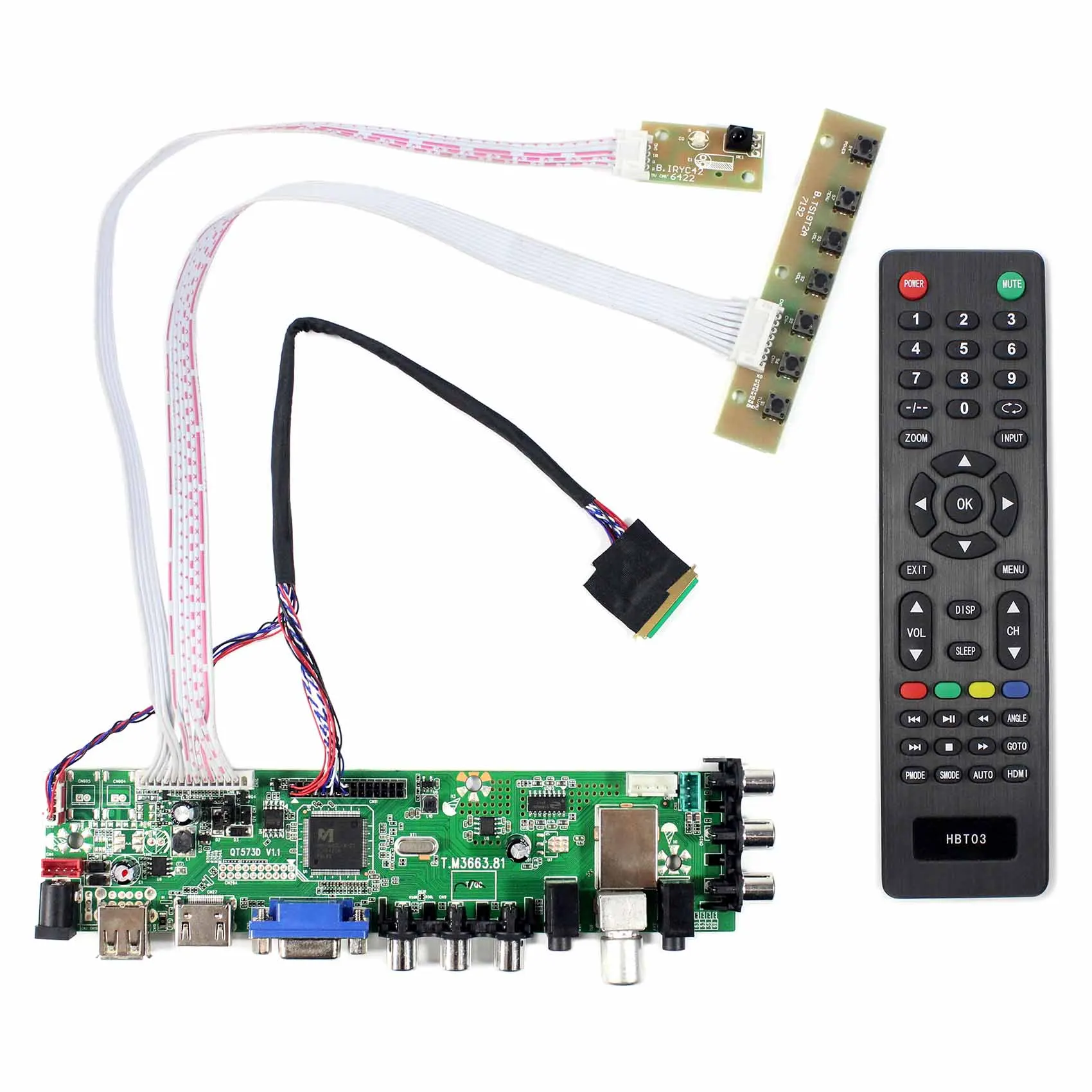 

HDMI VGA AV USB ATV DTV LCD Controller work for 7" 10" 1280x800: N070ICG B101EW05 LP101WX1 HSD101PWW1 N101ICG-L21 PO101WX01