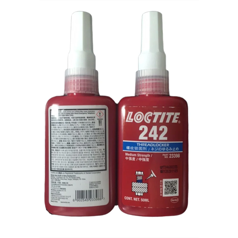 Loctite 242 средней прочности винтовое уплотнение клей анти-рыхлый анаэробный клей резьбовой шкафчик