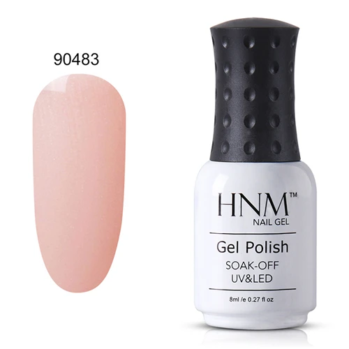 HNM 8 мл полуперманентное верхнее Базовое покрытие Лаки Гель-лак для ногтей штамповочный светильник цветной Nagellak лаки для ногтей Hybird Enamel - Цвет: 90483