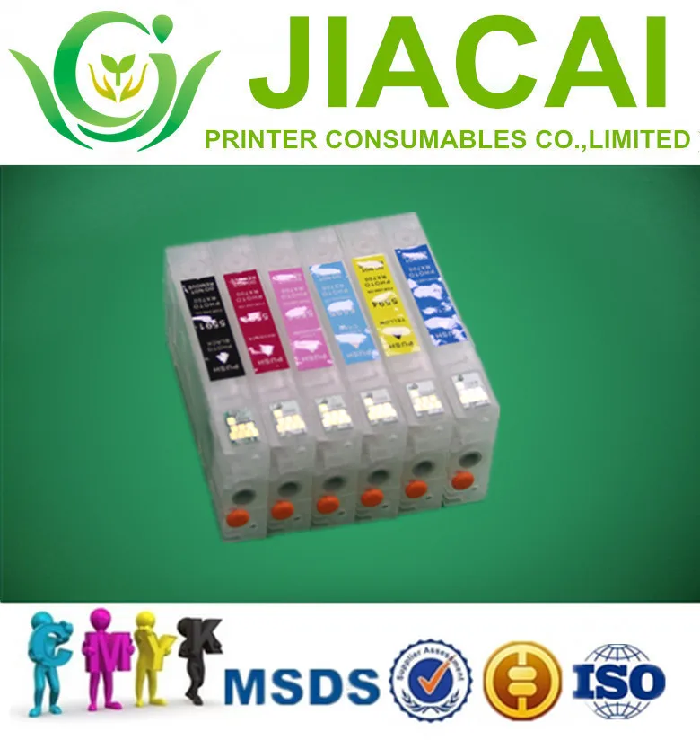 Cartuchos de tinta recarregáveis para epson rx700 T05591 T05596 RX 700