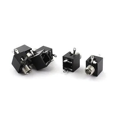 

6 Pcs 3.5mm Headphone Audio Jack Socket PCB Panel Mount Connector