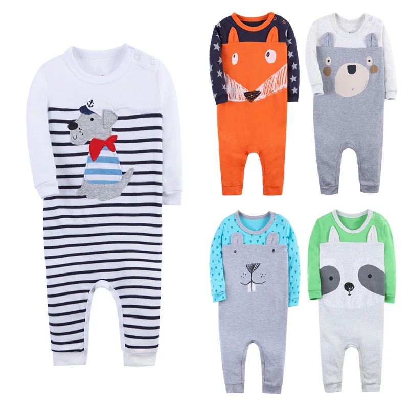 Детский комбинезон с длинными рукавами; одежда для малышей; удобные детские пижамы; высококачественная одежда из хлопка для новорожденных девочек и мальчиков