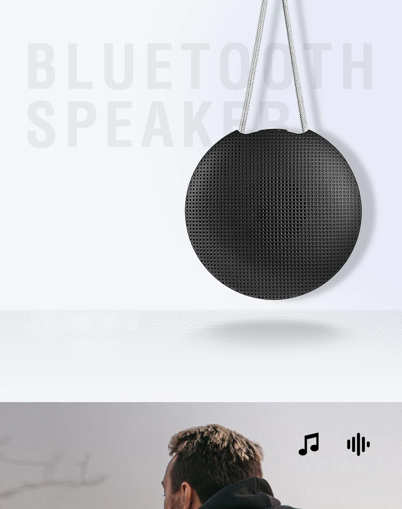 CBAOOO F5 TWS Portable Bluetooth speaker V5.0 Wireless Loudspeaker Sound System stereo Music surround Waterproof Outdoor Speaker