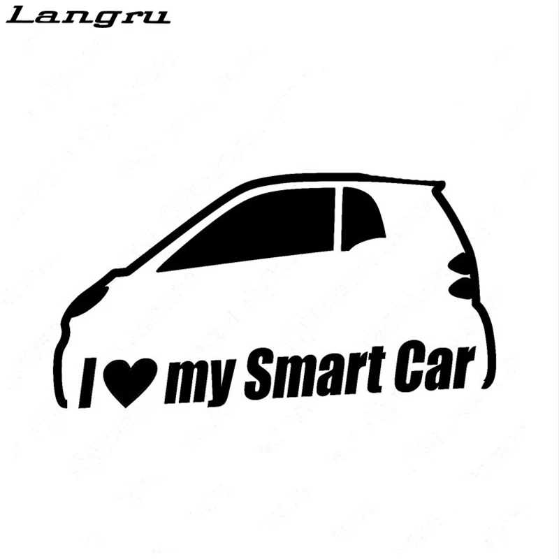 Langru I love my Smart Car Bumper Window Vinyl Sticker Decals Fortwo Cute Jdm | Автомобили и мотоциклы
