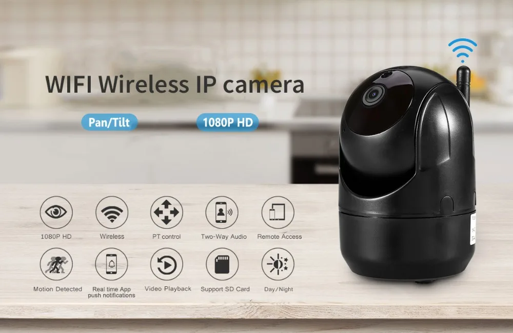 Беспроводная ip-камера 1080 P, 2 МП, Wifi камера, домашняя, умная, авто слежение, человек, PIR детектор, Домашняя безопасность, видеонаблюдение, CCTV сеть