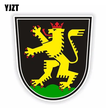 

YJZT 14.2CM*15.2CM Car Styling Heidelberg Coat of arms Car Sticker Motorcycle Helmet Decal 6-1532