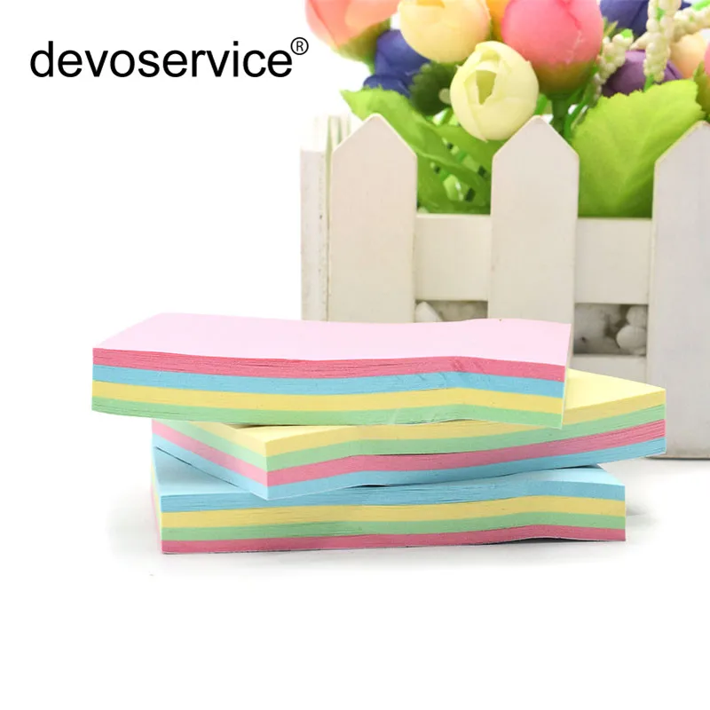 

1Pc Candy Color Square Sticky Note 76*100mm Message Memo Pads Strong Sticky Note N Times 100 Sheets Notebook School Stationery