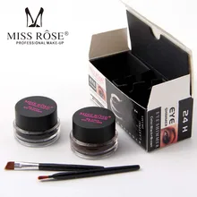 Miss Rose 2 цвета водостойкий макияж для глаз длительного действия подводка для глаз гелевая подводка с кистью