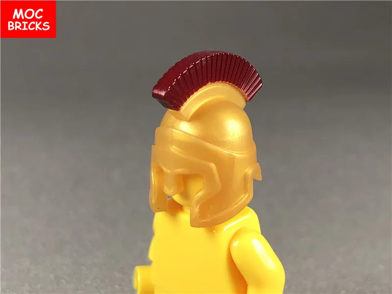 20 шт./лот MOC кирпичи герой солдат головной убор римский воин шлем образовательные