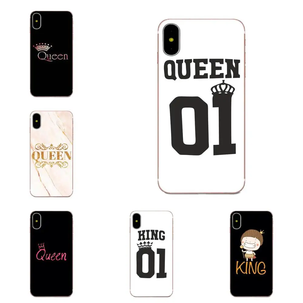 Для Galaxy A3 A5 A7 On5 On7 2015 2016 2017 Grand Alpha G850 Core2 Prime S2 I9082 Аксессуары для ТПУ чехол King Queen 01