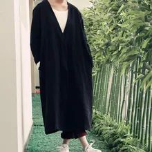 Дизайн универсальный свободный кардиган длинный дизайн Женский Тренч 23020-10