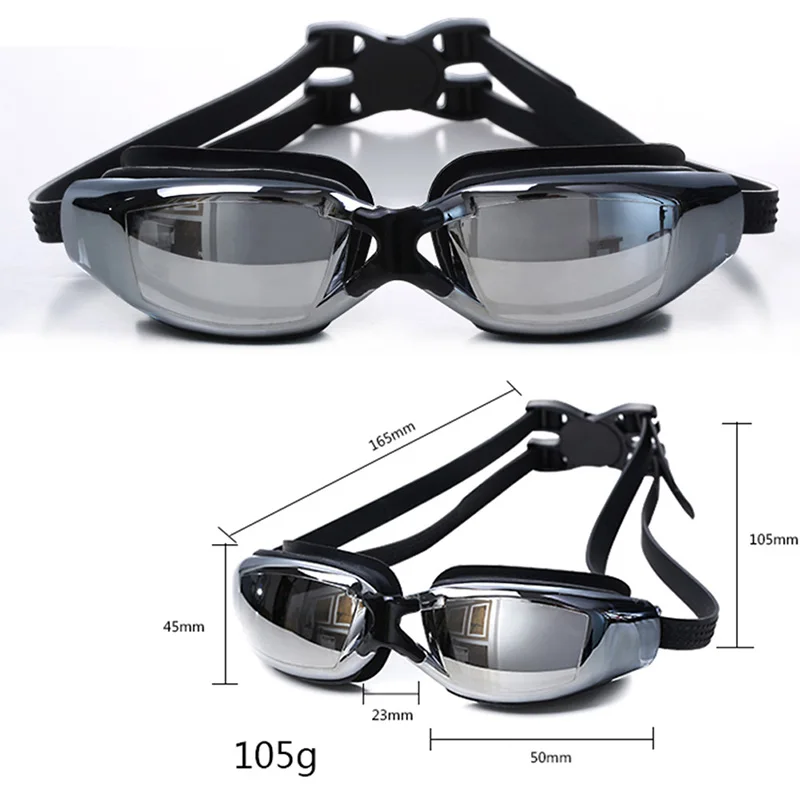 Men Women Anti Fog UV Protection Swimming Goggles Professional Electroplate Waterproof Swim Glasses Outdoor