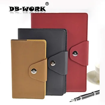 

A5 High-grade PU leather notebook business stationery notebook pocket diary magnetic buckle