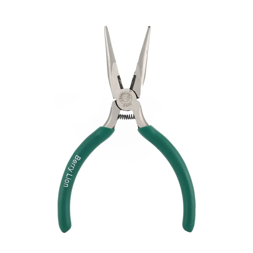 

BERRYLION 5inch Mini Needle Nose Plier Flat Long Nose Pliers Electrical Wire Cable Stripper Pliers Hardware Tools