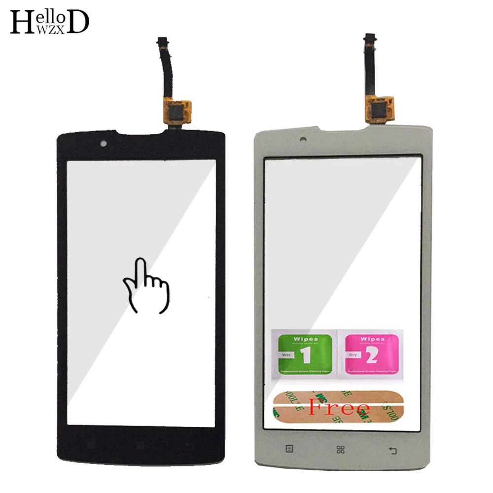 

4.5'' Mobile Touch Screen Digitizer Panel For Lenovo A2010 A 2010 Touch Panel Sensor Front Glass Outer Lens Adhesive