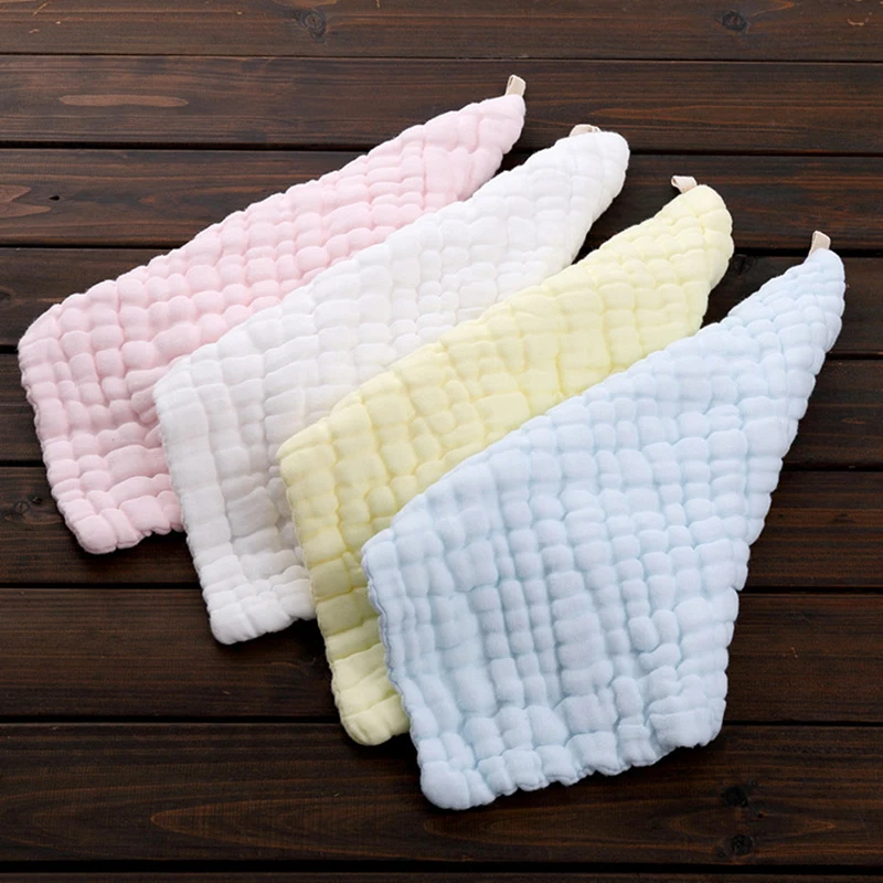 Face towel Baby Stuff for Newborns towel Bandana Handkerchief Thicken Gauze cotton cartoon Printing