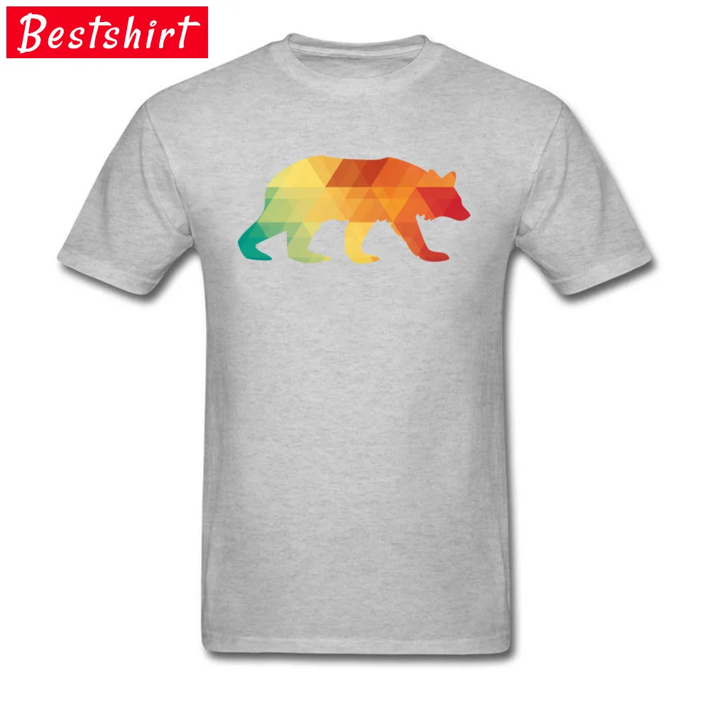 Bear Harlequin Fashionable Short Sleeve Printed T-shirts 100% Cotton Fabric O-Neck Men Tops T Shirt Street T-shirts Lovers Day Bear Harlequin grey