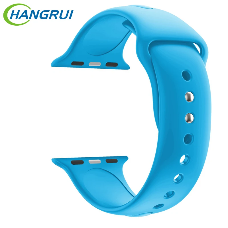

Hangrui Silicone Watch Strap Wrist Band Bracelet Wrist Strap For Smart Watch Replacement Band Accessories For Apple Watch