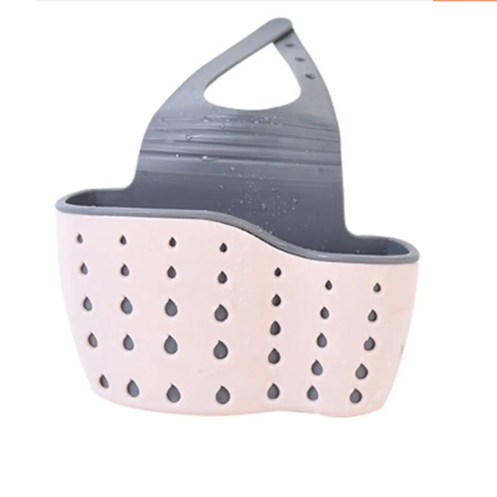 

Kitchen Supplies Sink Sponge Storage Drain Bag Saddle Type Drain Basket Rack Sponge Soap Brush Holder Basket Organizer Storage