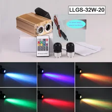 Автомобильное использование 12 В мощность 32 Вт двойной выходной головкой RGB светодиодный волоконно-оптический источник света двигателя