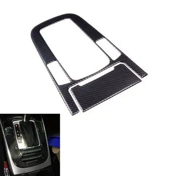 

Car Carbon Fiber Console Armrest Gear Shift Panel Cover Trim Frame Fits For Audi A4L A5 Q5 2012 2014 2015 Accessories Car