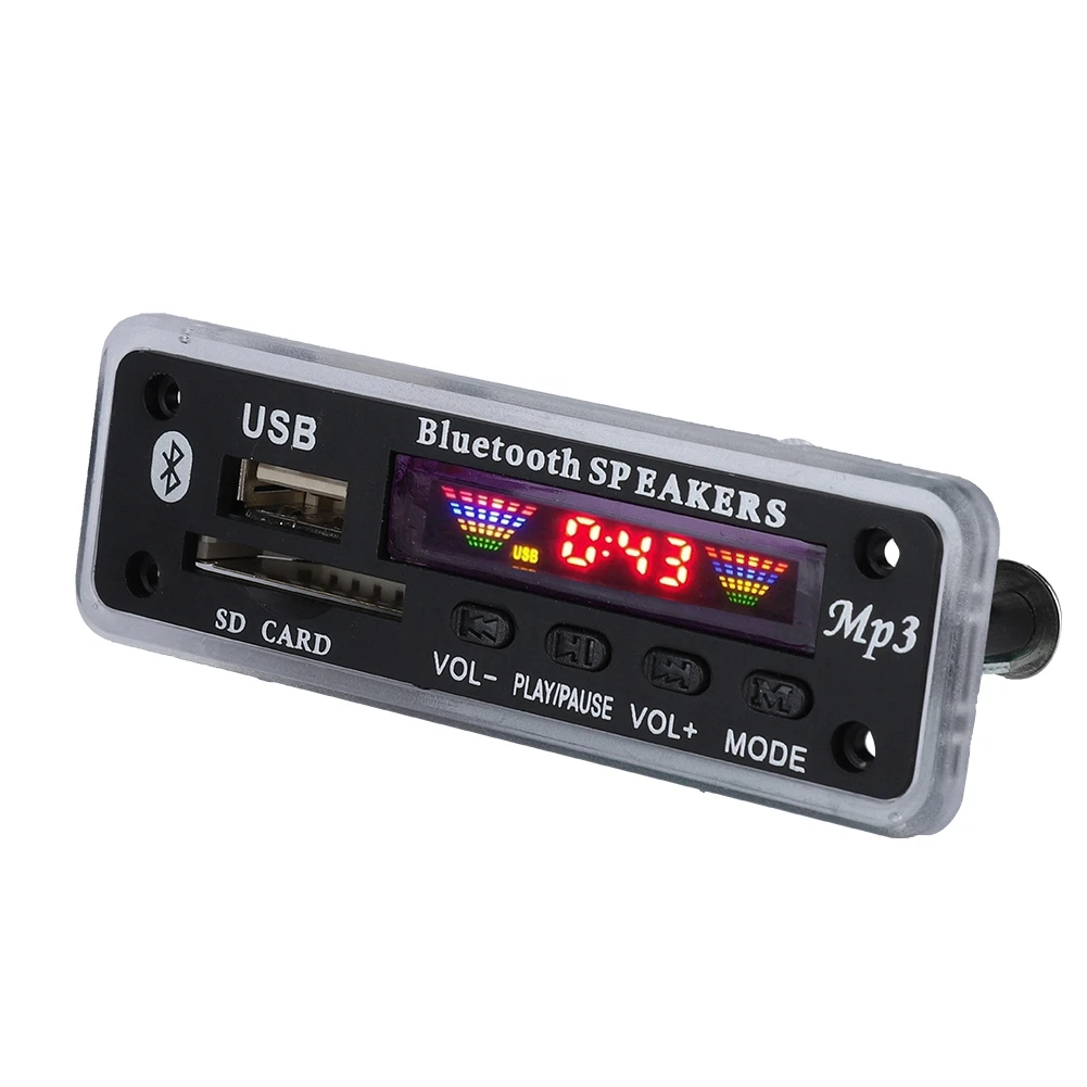 

MP3 Decoder Board BT 5.0 4 Colors Screen MP3 FM APE FLAC Decode Board Module Black Decoder Boards With Remote Control