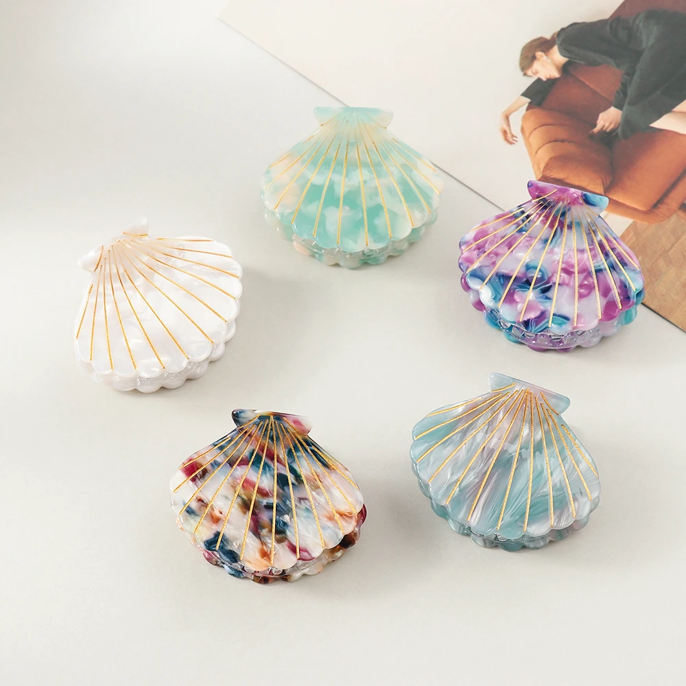 Trendy Shell Hair Clip Acetate Resin Floral Clips Grips Ponytail Hairpins 2019 Trendy Shell Hair Clip Acetate Resin Floral Clips Grips Ponytail Hairpins 2019
