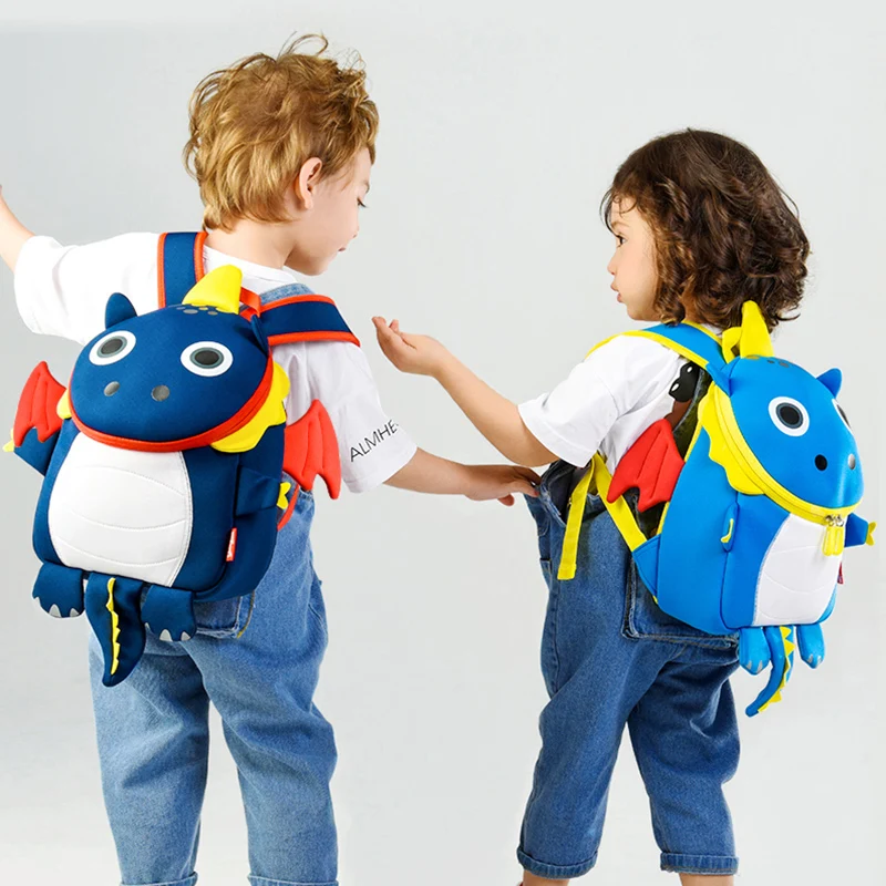 Новые 3D пожарный дракон детские школьные ранцы для мальчиков лучший подарок для малышей Водонепроницаемая Детская сумка Детский Школьный рюкзак для девочек