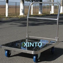 400-500 кг, нержавеющая стальная ручная тележка, сложенный грузовая тележка для переноски транспортировочный инструмент